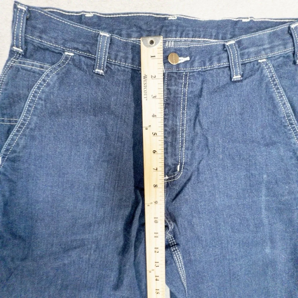 Carhartt 382-83 Denim Carpenter Pants‎ 32x32 Triple Stitched Dungaree Workwear